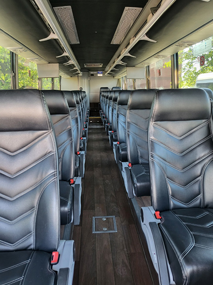 charter bus rental in atlanta interior