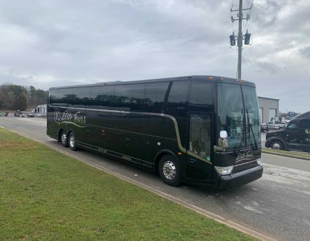 Charter bus rental for airport transportation